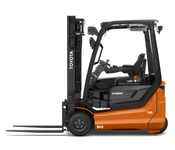 Πλαϊνή όψη ηλεκτρικού περονοφόρου ανυψωτικού 3 τροχών Toyota Traigo48