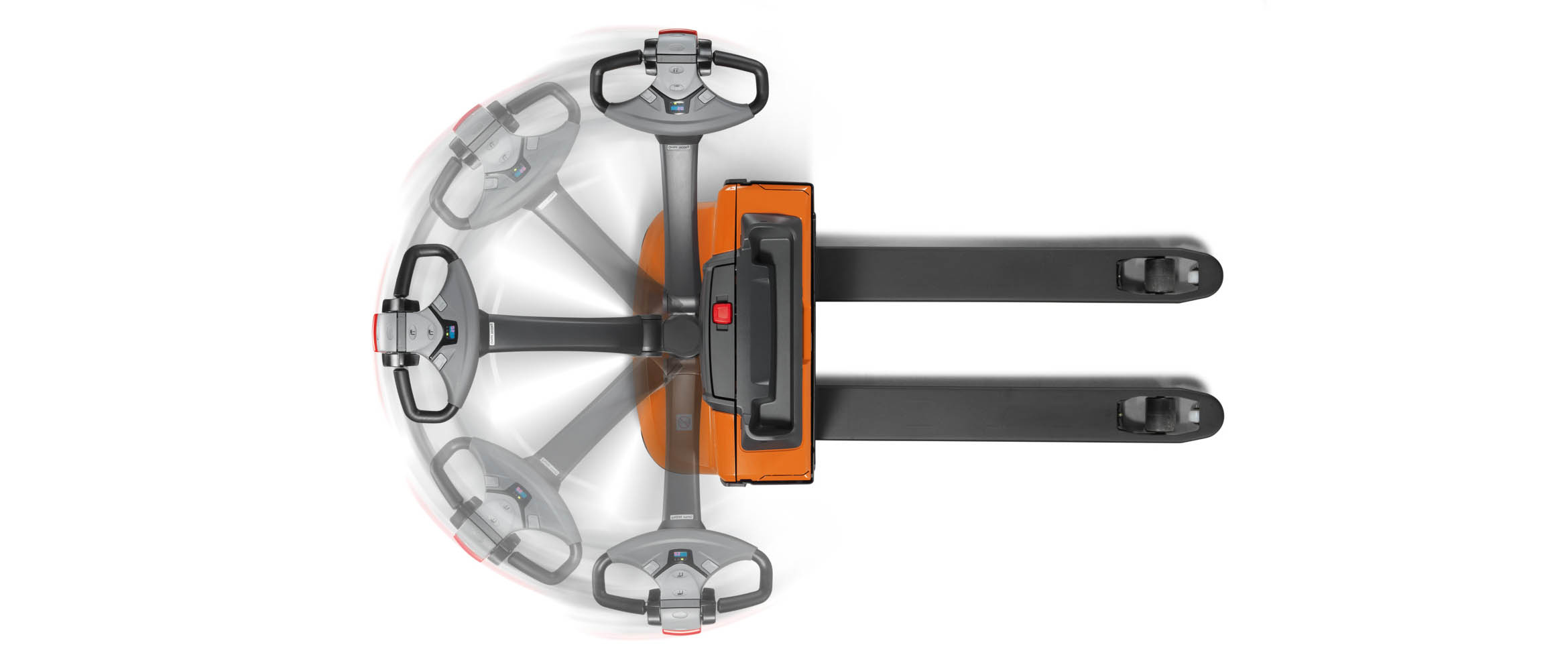 Γωνία διεύθυνσης ηλεκτρικού παλετοφόρου Toyota BT Levio LWE160