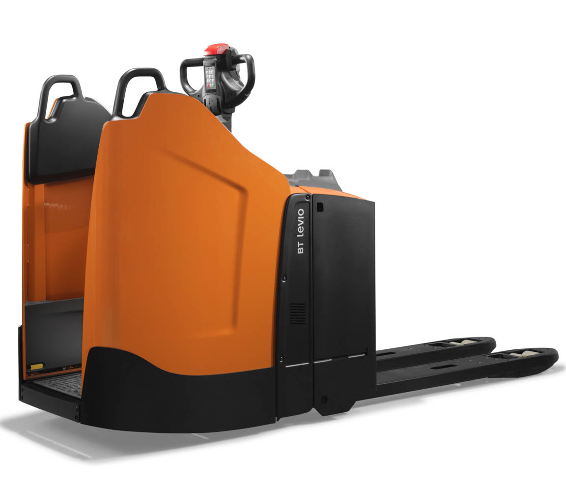 Ηλεκτρικό παλετοφόρο Toyota BT Levio με πλαϊνά προστατευτικά